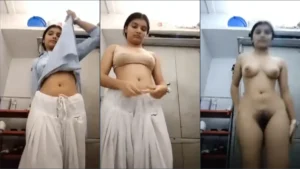 Sexy amateur girl recording her nudes